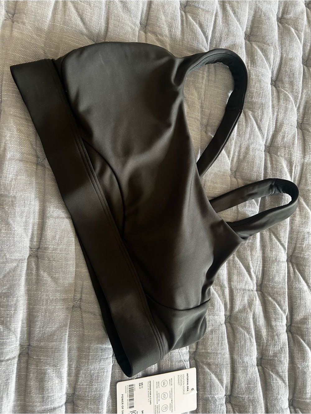 Dark green Athleta sports bra